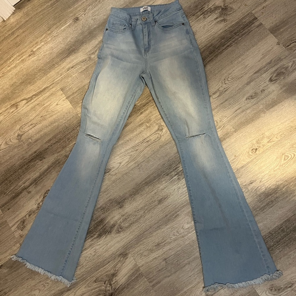 YMI Light Blue Wide Leg Jeans